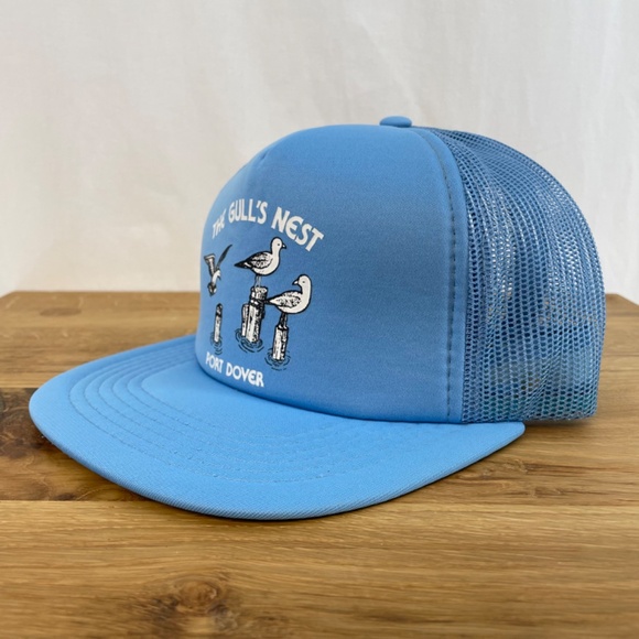 The Gull’s Nest Port Dover Blue Athletic Headwear Trucker Hat NEW - Picture 8 of 8